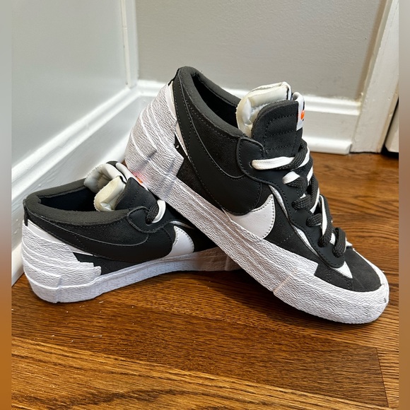 Nike sacai x Blazer low Iron Grey size 8 men - Picture 7 of 7